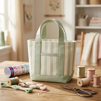 Pastel Tote Bag Set of 4 – Durable & Reusable